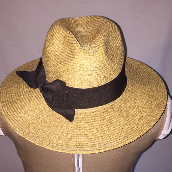 Nine West Accessories - Nine West straw hat with brown bow